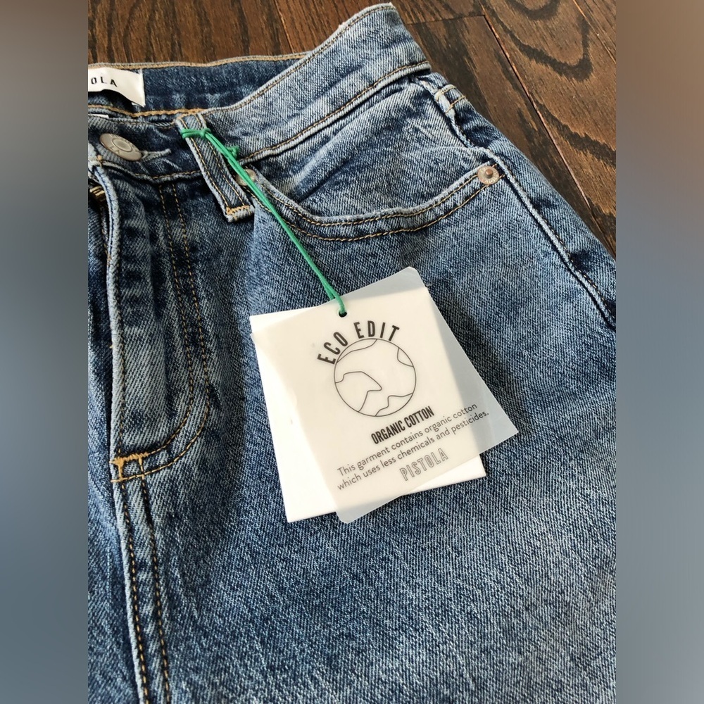Pistola Women’s 24 Monroe High-Waist Cigarette Crop Organic Cotton Jeans - NWT! - Picture 12 of 15